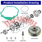Wet Clutch Assembly Kit   Cover Gasket For Honda Sportrax 250 Trx250ex 2001-2008