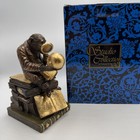 Veronese Monkey Skull Trinket Box Darwin Evolution Statue Bronze Finish Figurine
