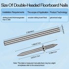 250 Pack Double-headed Skirting Nails With Sleeve Tool - Double Sided Nails F   