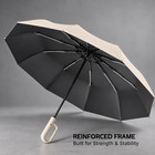 Automatic Folding Umbrella Windproof Uv Protection Large Compact Travel Umbrella