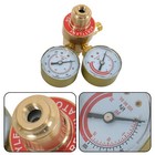 Oxygen Acetylene Gas Regulator Set Welding Cutting Torch Dual Gauge Solid Brass
