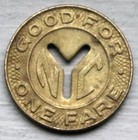 New York City Transit Authority Subway Token  dime Size 