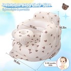 Inflatable Baby Seat Built In Air Pump  Blow Up Baby Chair With Back Support    