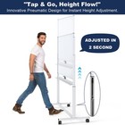 Large Dry-erase Rolling Magnetic Whiteboard - 48 X 32 Inches Dry Erase Board    