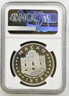 Macau 1978  grand Prix-no Decals On Car  100 Patacas Silver Coin Ngc Pf 68 Uc