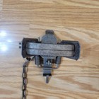 Vintage Double Coil Spring Round Pan Leg Hold Trap With Drag