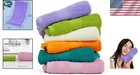 6 Vibrant Cotton Hand Towels - Extra Soft  Perfect For Home Or College Use