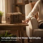 Wooden Treasure Chest Distressed Vintage Storage Chest Versatile