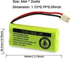 Versatile Rechargeable Battery Pack For Cordless Vtech   At t Phones - 2 Count