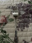 Rose Point By Wallace Sterling Silver Cold Meat Fork 8 1 8  Serving