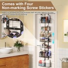 7-tier Over The Door Organizer  Shower Caddy Hanging  wall Mounted Hair Tool    