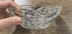 Vintage Large Lead Crystal Cut Clear Glass Cigar cigarette Ashtray 6  Heavy