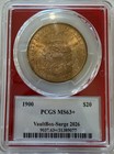 1900  20 Liberty Head Gold Double Eagle Pcgs Ms63 