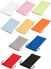 100 Pack Microfiber Sunglasses Pouches   Eyeglasses Sleeves With 2 Cleaning Clot