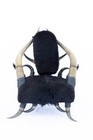 Western Horn Frame Leather   Cowhide Chair After Wenzel Friedrich