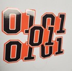 Dukes Of Hazzard 01   01 Stickers 5  Pack Lot Retro Vintage 3    round   5-yr
