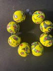 8 Millefiori Glass Trade Beads -   b1341  Handmade Rare - 18mm Round