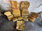 Vintage Yellow Suitcase Luggage Train Wardrobe Travel Overnight Trunk Samsonite