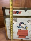 Vintage Snoopy Flying Ace Red Baron Peanuts  Box Toy Chest Storage Video Games