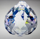 Crystal Prism-  1-1 2    Qty  2  Feng Shui Clear Faceted New