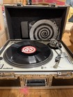 Original Oem Silver Technics Sl1200 Mk2 Studio Kept Original W travel Metal Case