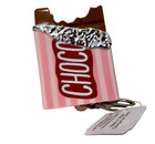 New Bath   Body Works Pink Bitten Chocolate Bar Pocketbac Holder Clip Valentine