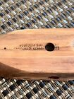Antique Textile Weaving Brass Loom Shuttle Bobbin 15    Wood Scledum Italy