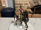 K o Usa Antique Cowboy Western Rodeo Horse And Rider Solid Inv   dd723