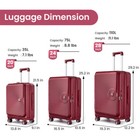 3pc Hard Shell Luggage Set W spinner Wheels   Tsa Lock Lightweight Expandable 