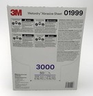 3m 01999 1999 Sandpaper Sheets  3000 Grit  Wet  dry 9 x11  Polish Buffing  50ct 