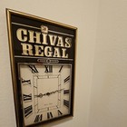 Chivas Regal 12 Years Scotch Whisky Distillery Wall Clock Sign Black White Gold