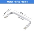 Metal Purse Frame 8 In  2 Pcs Rectangle Frame Kiss Lock  Bag Frame Hardware
