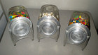 1917- Antique Aridor- 3-general Store Apothecary Glass Display Candy Jar-org-set