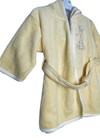 Child Of Mine By Carter   s 0-6m Yellow Giraffe Terry Cloth Hooded Bath Robe Nwt