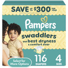 New Pampers Swaddlers Diapers  Size 4  116 Count  select For More Options 