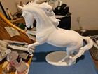 Vintage Kaiser  ak  Golden White Porcelain Horse Figurine Germany  380 Signed Bo