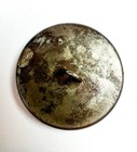 Elegant V Victorian Button Antique Steel Cup Rivets Cuts Border Raised Flowers