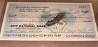 Elizabeth Montgomery Bewitched Signed City National Bank Check