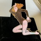 Vintage 1979 The Cars Album Promo Elektra Candy-o Enamel Brooch Pin  a5 