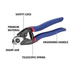 Workpro 7 5  Cable Cutter Heavy Duty Wire Rope Cutter Chrome Vanadium Steel Jaws