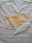 Vintage John Deere Tractor Flag Dealer Advertising Shop Towel Rag Banner 