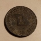 Vintage Missouri Sales Tax Receipt 1 Mil Token Coin