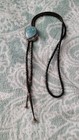 Re Babcok Opal Silver Bolo Tie Western Wear Cowboy