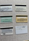 Lot Of 6 Vintage Credit Cards From 1979 And Up  Nice Cond Some Wear As Per Pic