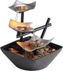 Tabletop Water Fountain Indoor Zen Decor Relaxing Sound 3tier With Natural Rocks