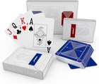 100  Plastic Playing Cards  2-deck Poker Card Set  Jumbo Index  Poker Size  S   