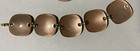 Vintage Mcm- Enamel On Copper  Bracelet- Brown   White- Signed Inga