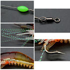 10pc Luminous Fishing Lure Bait Artificial Shrimp Lures Soft Hook Prawn Bait Kit