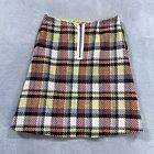 Boden Skirt Women s 6 Tweed Plaid Made In Lithuania