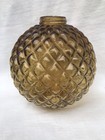     Amber Raised Quilt Lightning Rod Ball   For Display Home Barn Patio Garden